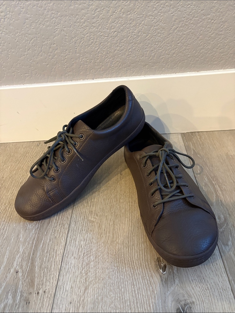 Birchbury Bramfords Barefoot Sneakers Shoes Mens Size 11 US 43 EU Brown Leather